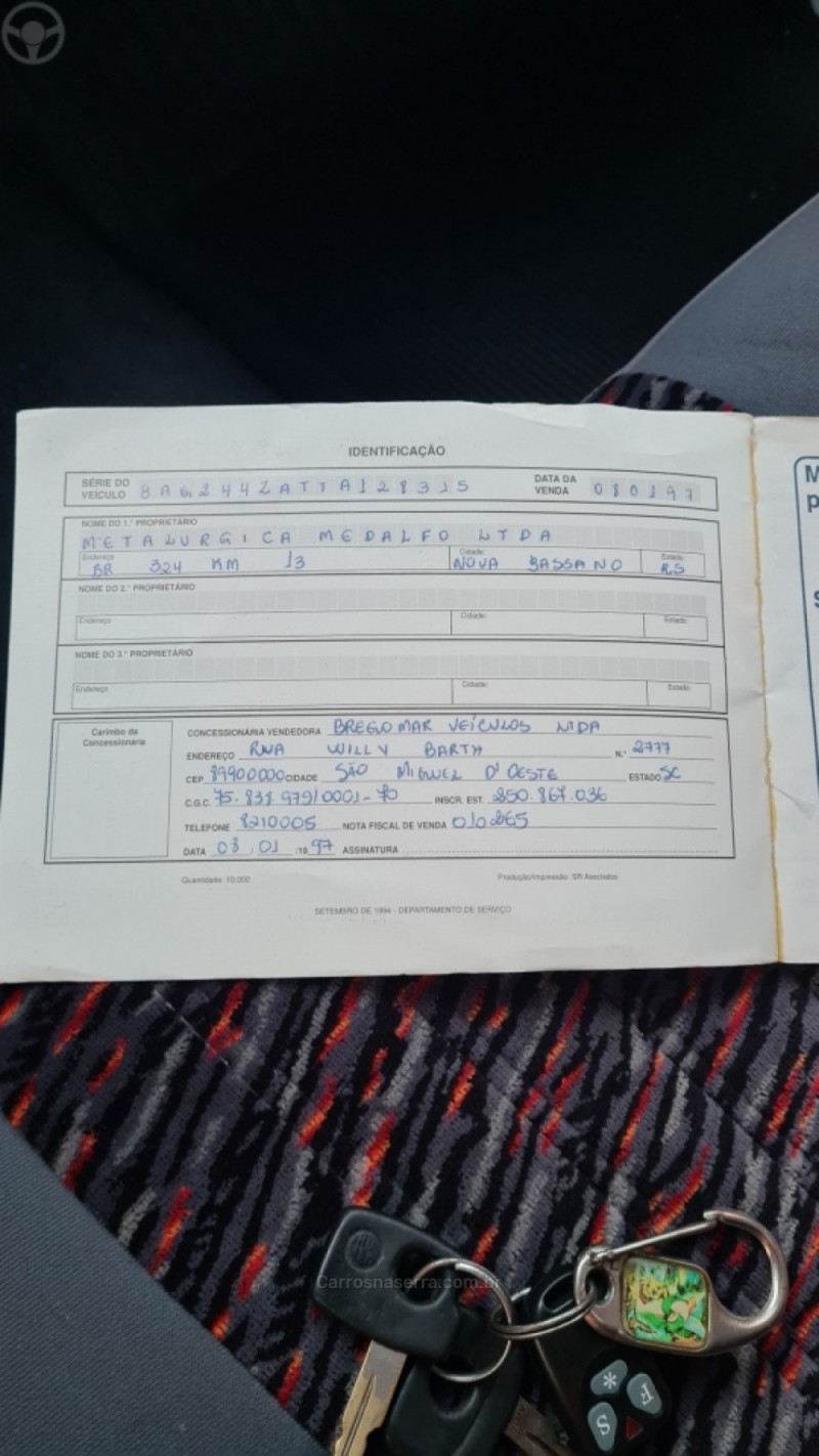 D20 4.0 CONQUEST CS 8V DIESEL 2P MANUAL - 1996 - BENTO GONçALVES