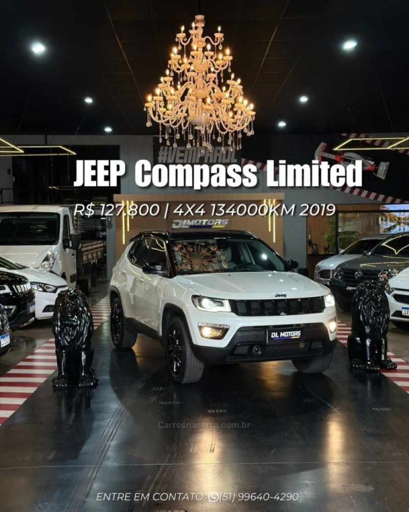 compass 2.0 16v diesel s limited 4x4 automatico 2019 lajeado