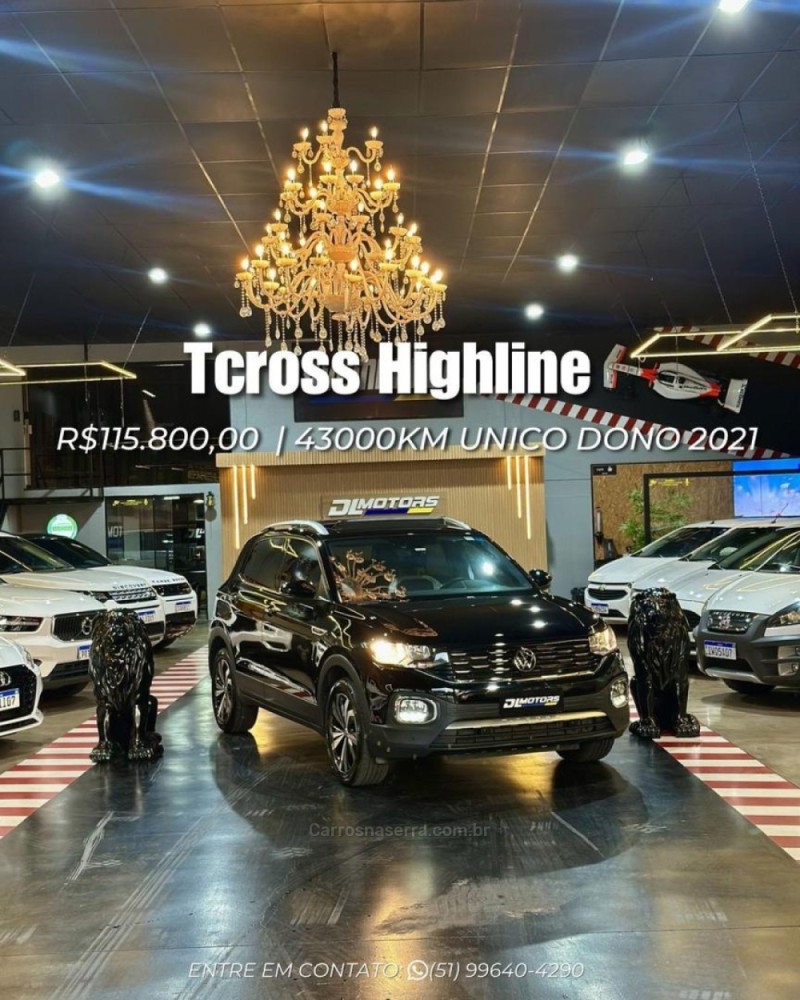 t cross 1.4 highline tsi 16v flex 4p automatico 2021 lajeado