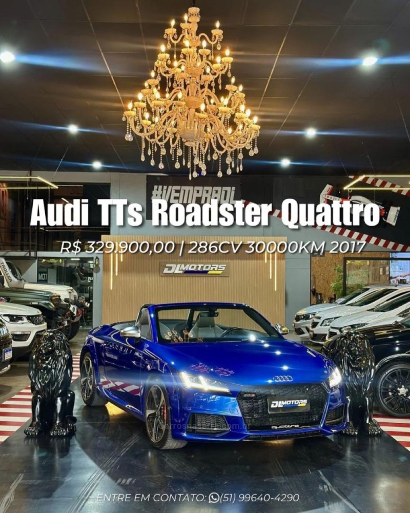 tts 2.0 tfsi roadster 16v gasolina 2p s tronic 2017 lajeado