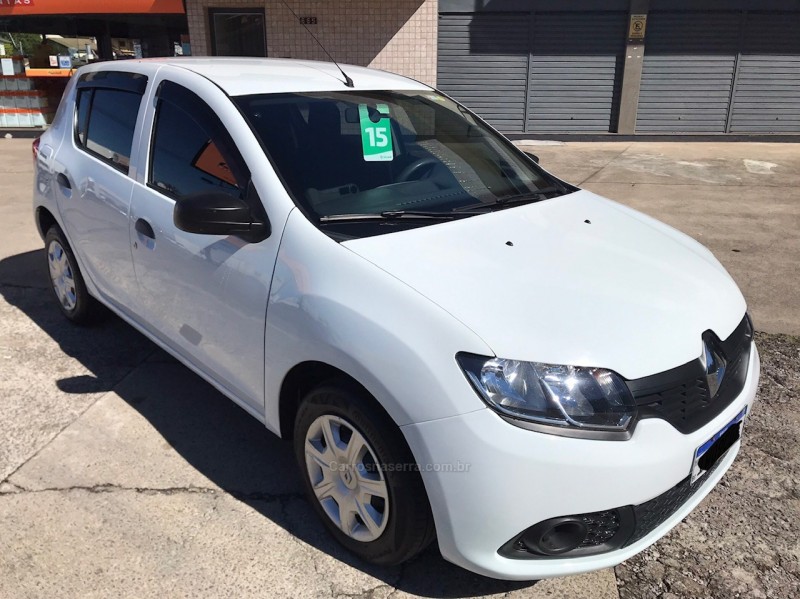 sandero 1.0 authentique plus 16v flex 4p manual 2015 caxias do sul