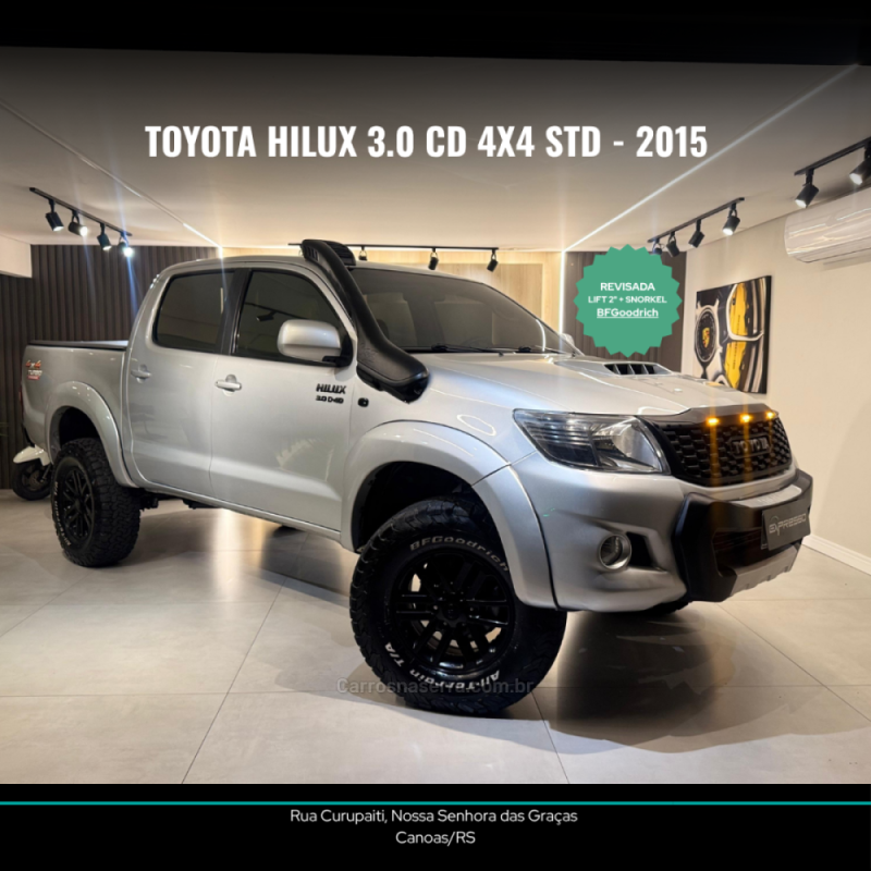 hilux 3.0 std 4x4 cd 16v turbo intercooler diesel 4p manual 2015 canoas