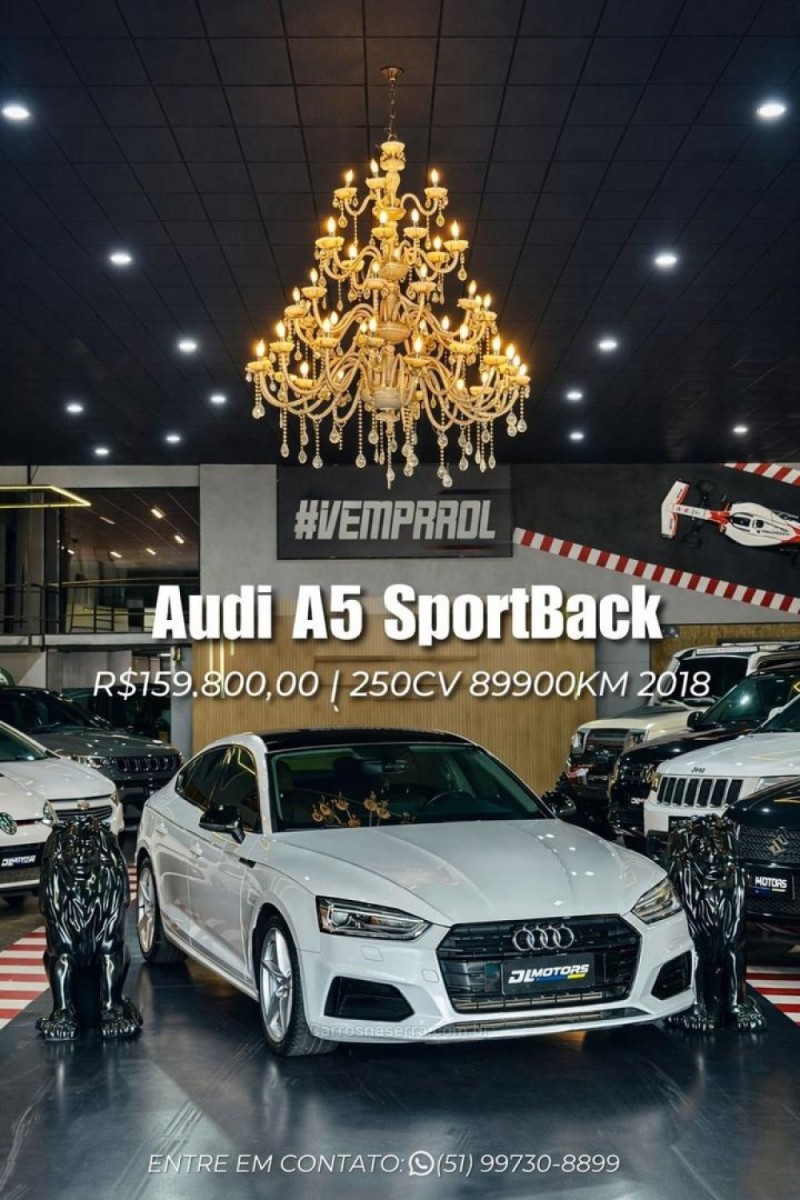 A5 2.0 SPORTBACK PERFORMANCE BLACK S GASOLINA 4P AUTOMÁTICO