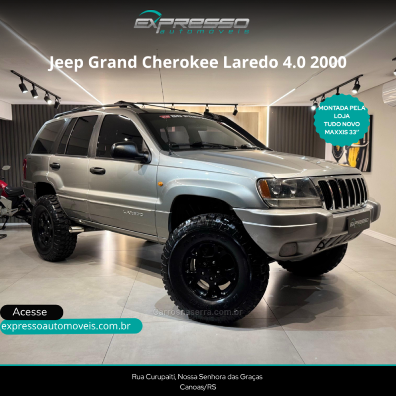 grand cherokee 4.0 laredo 4x4 6i 12v gasolina 4p automatico 2000 canoas
