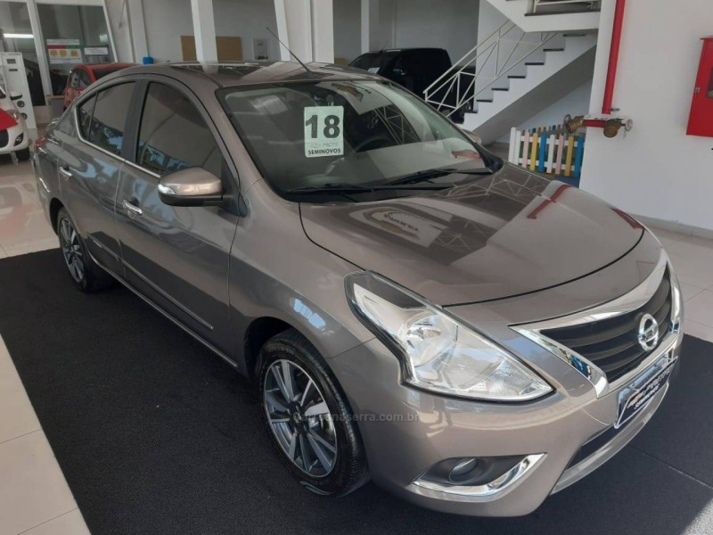 versa 1.6 16v flex unique 4p xtronic 2018 veranopolis