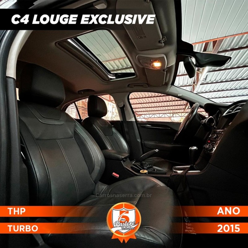 C4 LOUNGE 1.6 EXCLUSIVE 16V TURBO GASOLINA 4P AUTOMÁTICO - 2015 - VACARIA