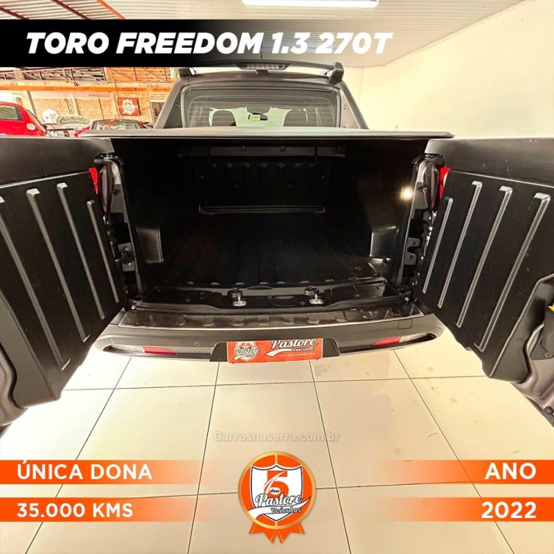 TORO 1.3 FREEDOM T270 4X2 16V FLEX 4P AUTOMÁTICO - 2022 - VACARIA