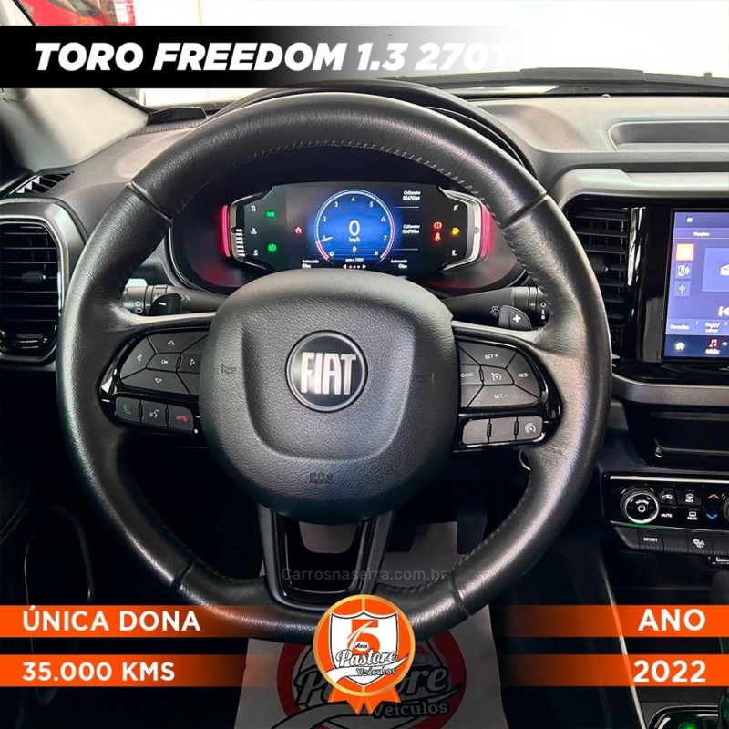 TORO 1.3 FREEDOM T270 4X2 16V FLEX 4P AUTOMÁTICO - 2022 - VACARIA