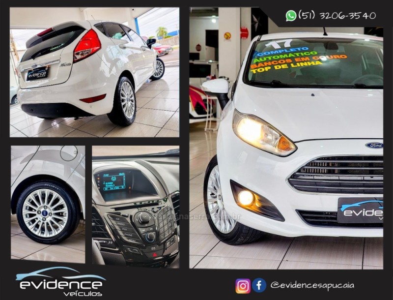 FIESTA 1.0 ECOBOOST TITANIUM PLUS HATCH 12V GASOLINA 4P AUTOMÁTICO - 2017 - SAPUCAIA DO SUL