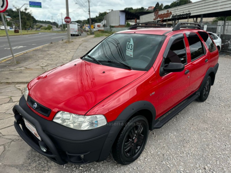 palio 1.6 mpi adventure weekend 16v gasolina 4p manual 2003 caxias do sul