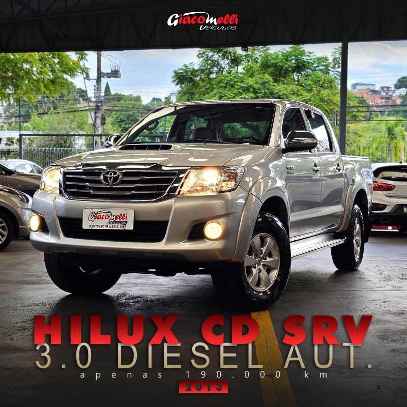 hilux 3.0 srv 4x4 cd 16v turbo intercooler diesel 4p automatico 2013 caxias do sul