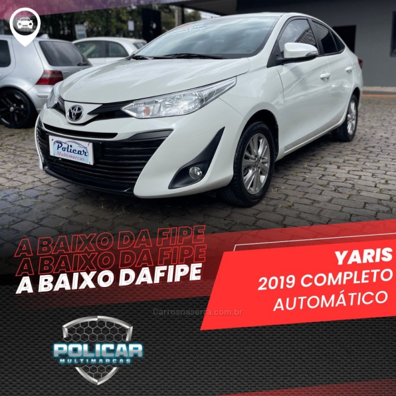 YARIS 1.5 XL LIVE SEDAN 16V FLEX 4P AUTOMÁTICO - 2019 - CAXIAS DO SUL
