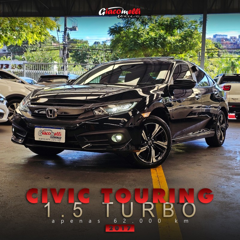 CIVIC 1.5 16V TURBO GASOLINA TOURING 4P CVT - 2017 - CAXIAS DO SUL