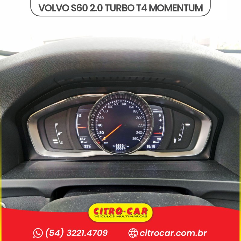 S60 2.0 T4 MOMENTUM GASOLINA 4P AUTOMÁTICO - 2017 - CAXIAS DO SUL