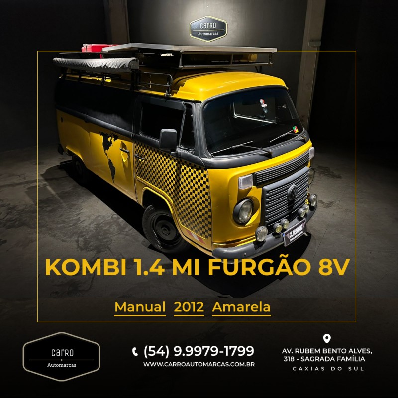 KOMBI 1.4 MI FURGÃO 8V FLEX 3P MANUAL - 2012 - CAXIAS DO SUL