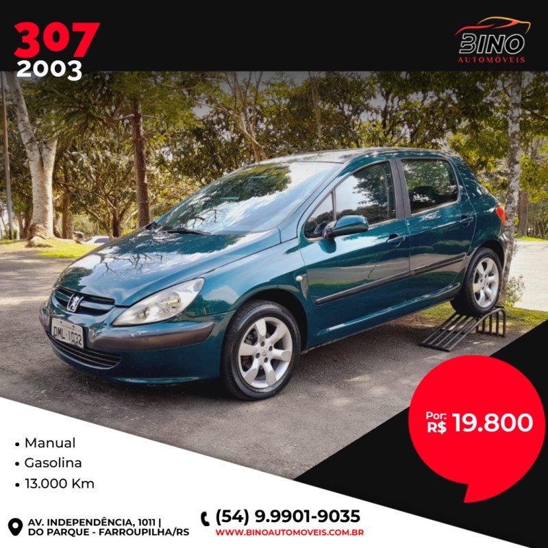 307 1.6 passion 16v gasolina 4p manual 2003 farroupilha