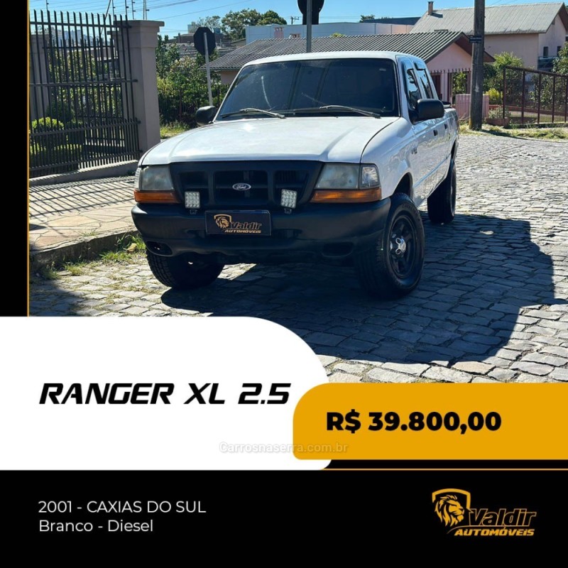 ranger 2.5 xl 4x2 cd 8v turbo intercooler diesel 4p manual 2001 caxias do sul