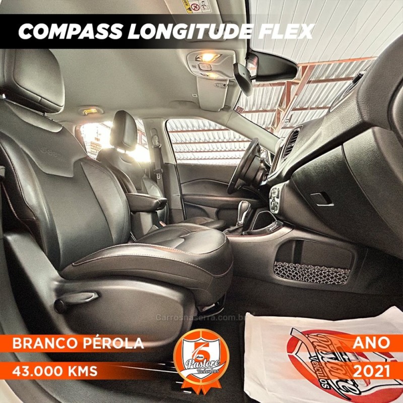 COMPASS 2.0 16V FLEX LONGITUDE AUTOMÁTICO - 2021 - VACARIA