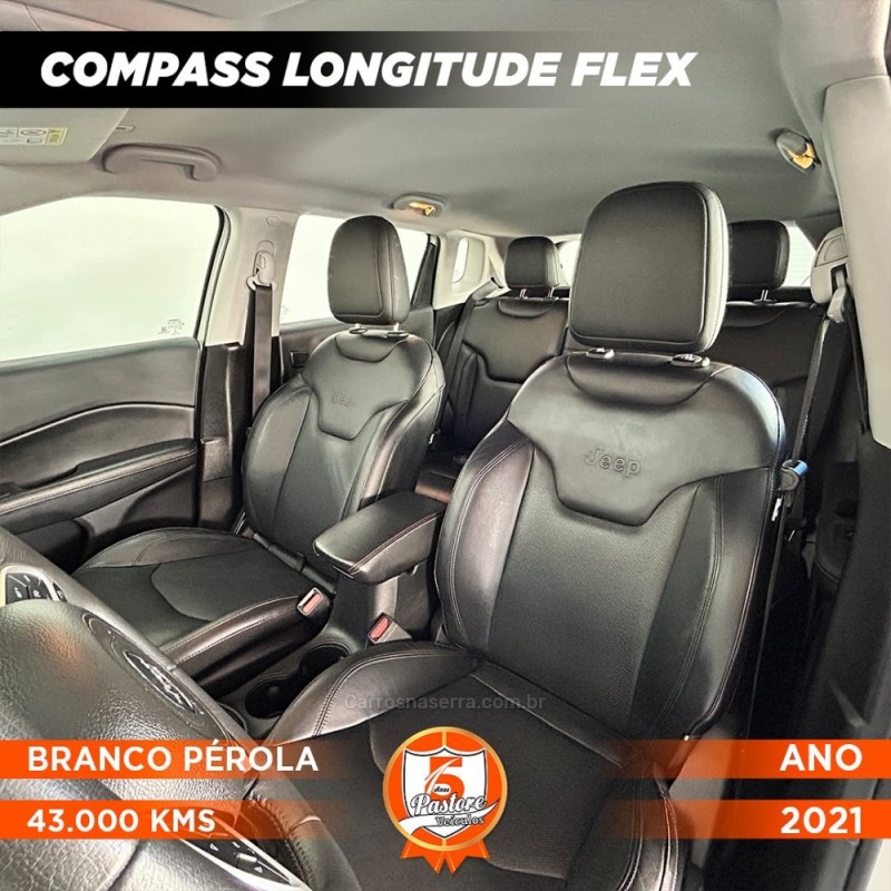 COMPASS 2.0 16V FLEX LONGITUDE AUTOMÁTICO - 2021 - VACARIA