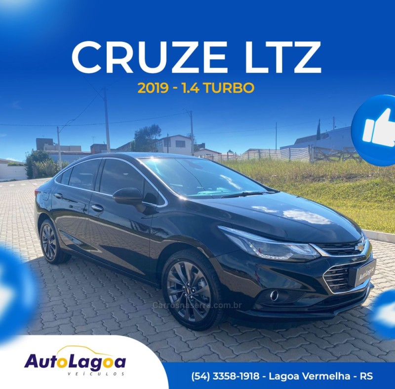 CRUZE 1.4 TURBO LTZ 16V FLEX 4P AUTOMÁTICO - 2019 - LAGOA VERMELHA