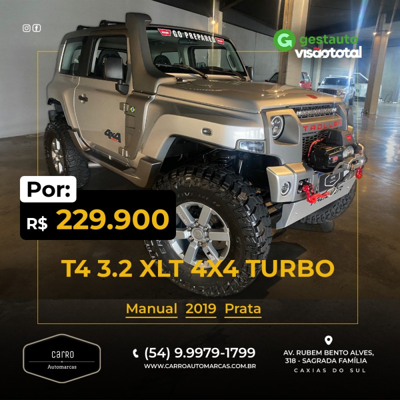T4 3.2 XLT 4X4 20V TURBO INTERCOOLER DIESEL 2P MANUAL - 2019 - CAXIAS DO SUL