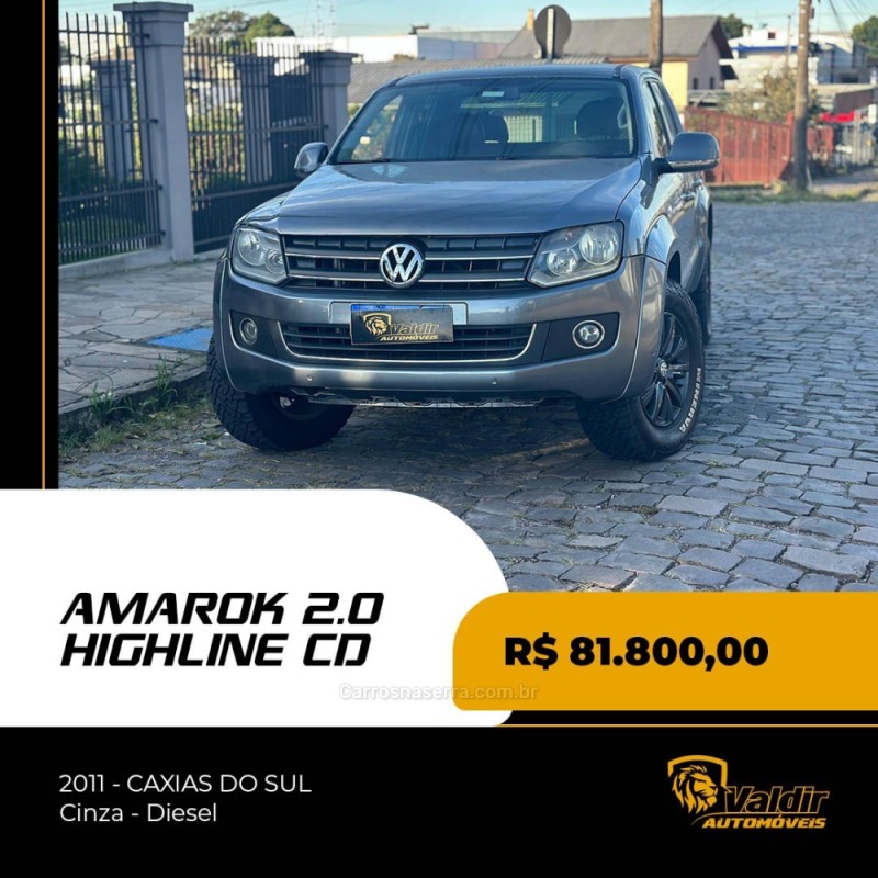 amarok 2.0 highline 4x4 cd 16v turbo intercooler diesel 4p manual 2011 caxias do sul