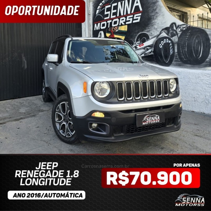 RENEGADE 1.8 16V FLEX LONGITUDE 4P AUTOMÁTICO - 2016 - CAXIAS DO SUL