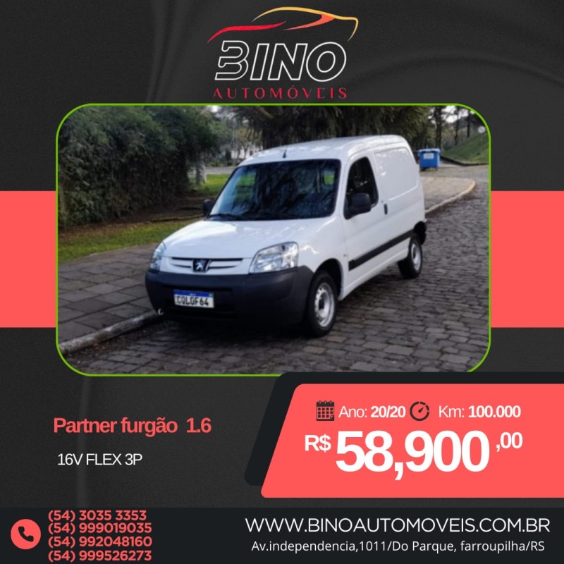 partner 1.6 furgao 16v gasolina 3p manual 2020 farroupilha