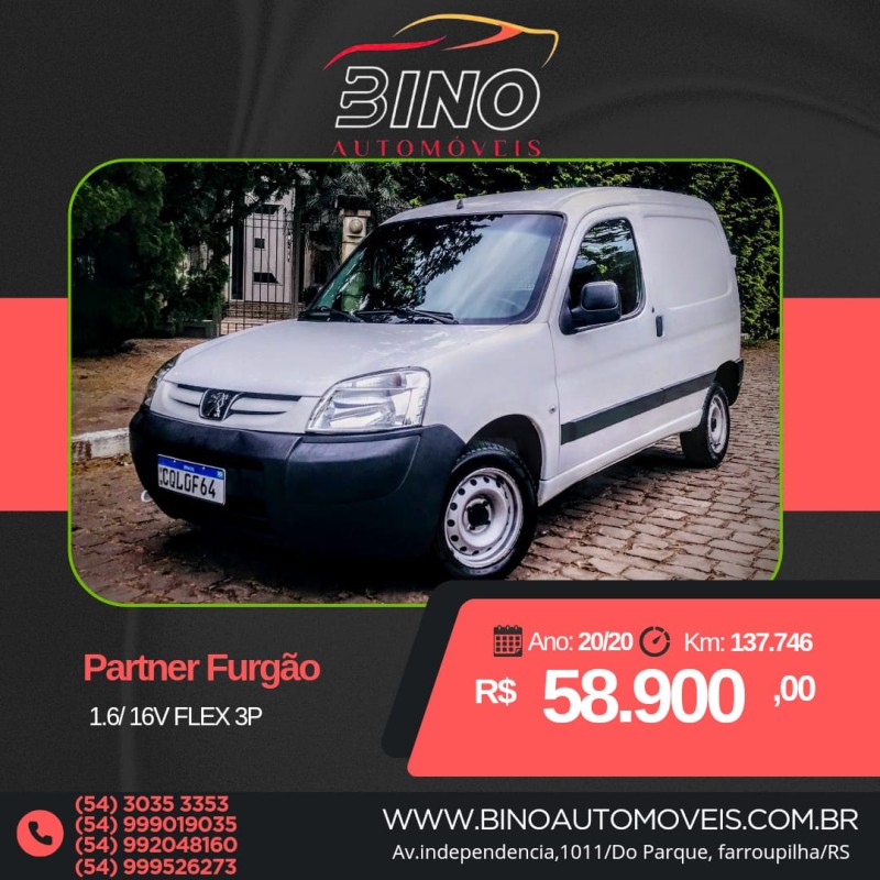 partner 1.6 furgao 16v gasolina 3p manual 2020 farroupilha