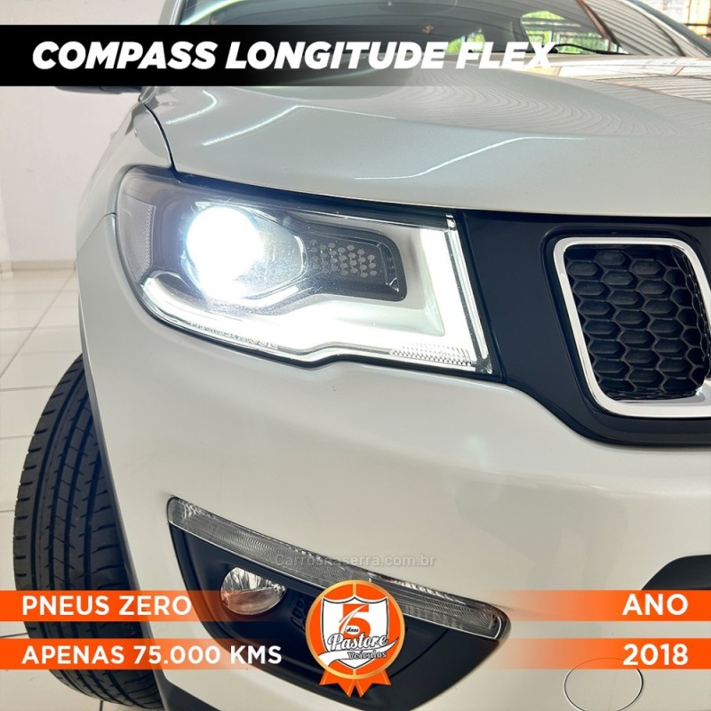 COMPASS 2.0 16V FLEX LONGITUDE AUTOMÁTICO - 2018 - VACARIA