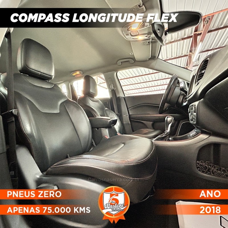 COMPASS 2.0 16V FLEX LONGITUDE AUTOMÁTICO - 2018 - VACARIA