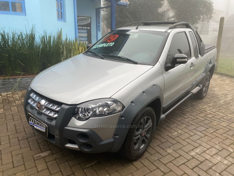 strada 1.8 mpi adventure ce 8v flex 2p manual 2009 canela