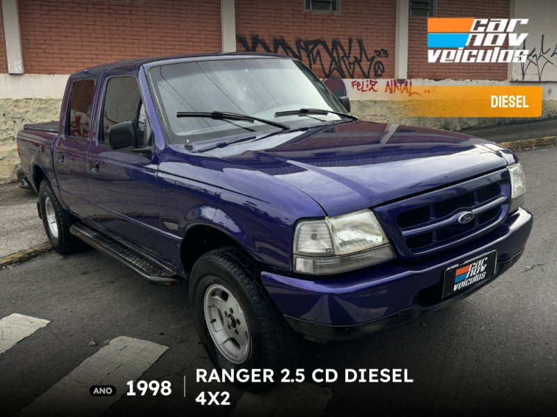 ranger 2.5 xl 4x2 cd 8v turbo intercooler diesel 4p manual 1998 caxias do sul