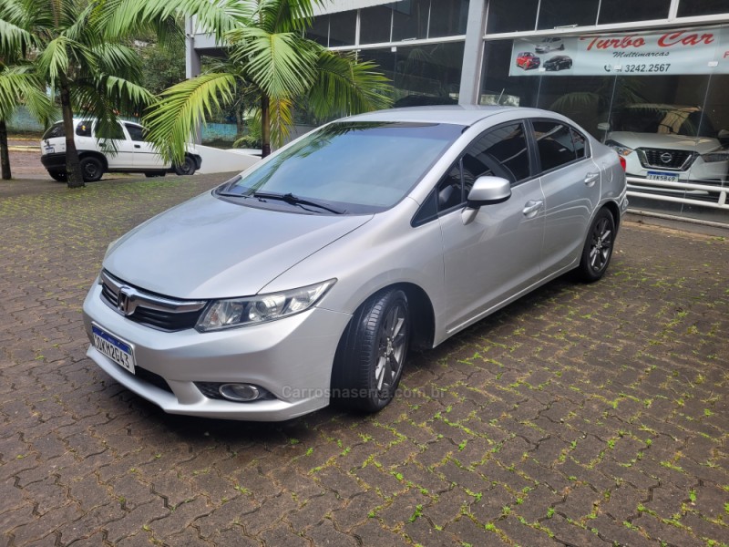 CIVIC 1.8 LXS 16V FLEX 4P AUTOMÁTICO - 2013 - NOVA PRATA