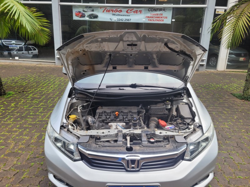 CIVIC 1.8 LXS 16V FLEX 4P AUTOMÁTICO - 2013 - NOVA PRATA