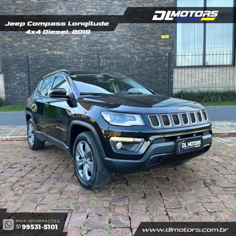 COMPASS 2.0 16V DIESEL LONGITUDE 4X4 AUTOMÁTICO - 2018 - LAJEADO