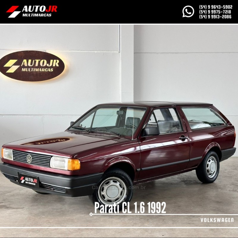 PARATI 1.6 CL 8V GASOLINA 2P MANUAL - 1992 - VACARIA