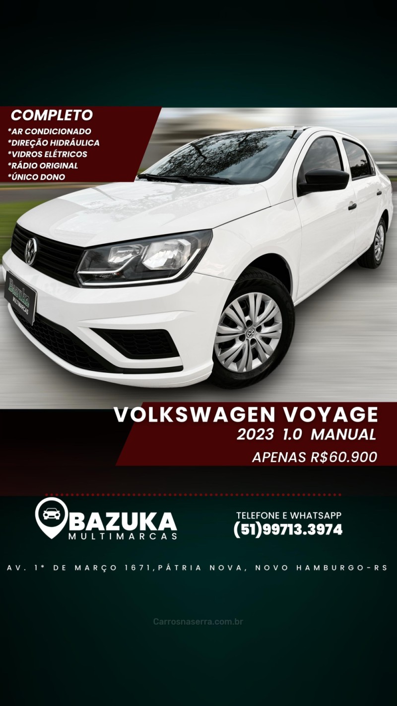 VOYAGE 1.0 MI 8V FLEX 4P MANUAL - 2023 - NOVO HAMBURGO