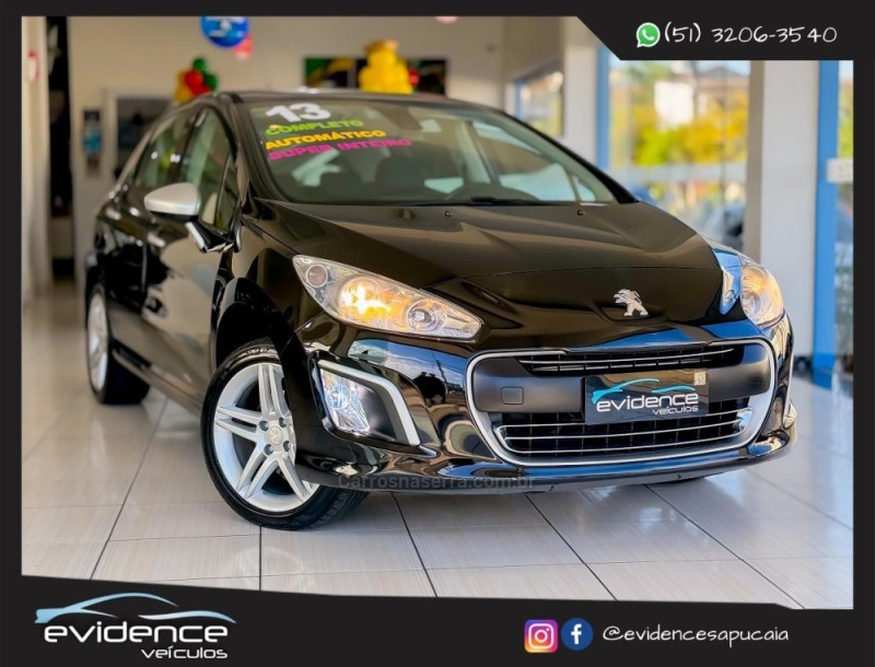 308 2.0 allure 16v flex 4p automatico 2013 sapucaia do sul