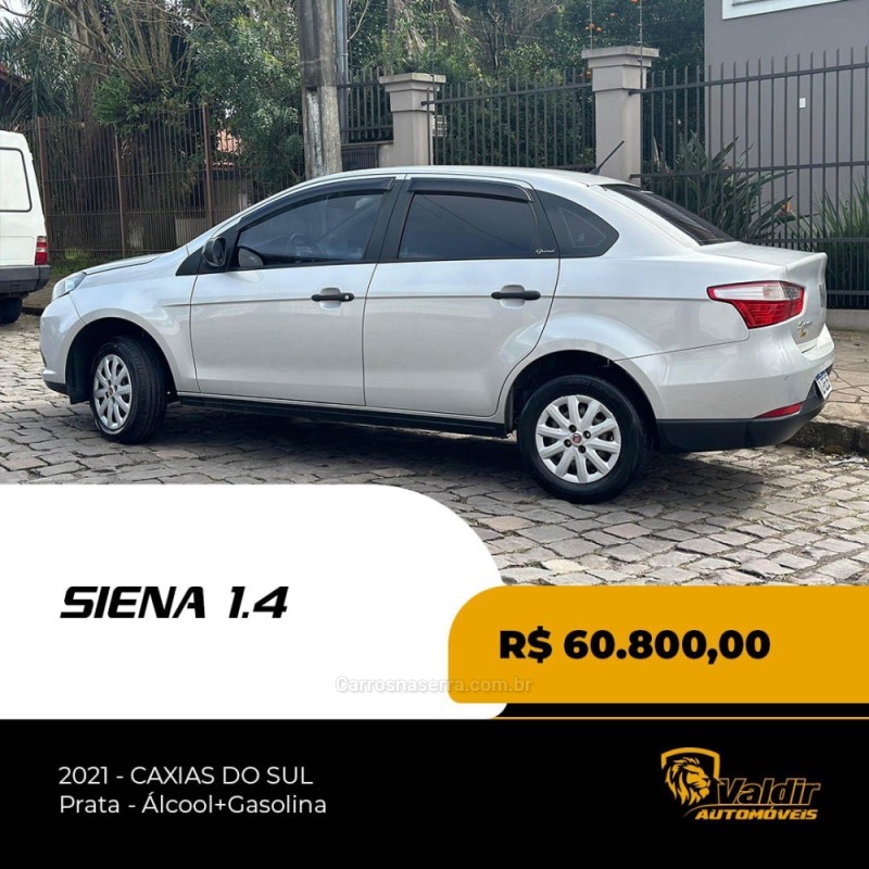 GRAND SIENA 1.4 MPI 8V FLEX 4P MANUAL - 2021 - CAXIAS DO SUL