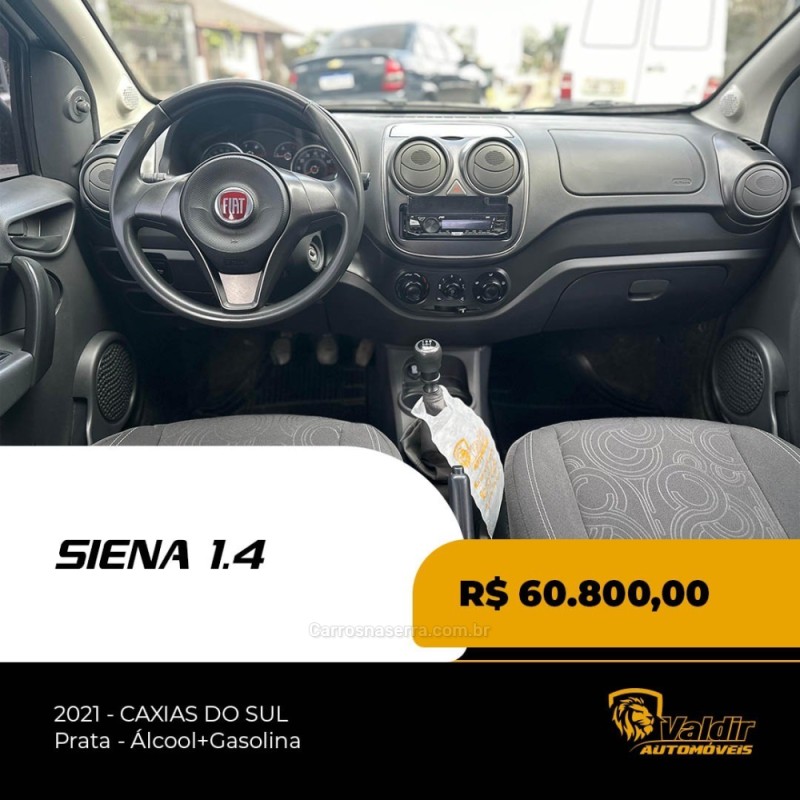 GRAND SIENA 1.4 MPI 8V FLEX 4P MANUAL - 2021 - CAXIAS DO SUL