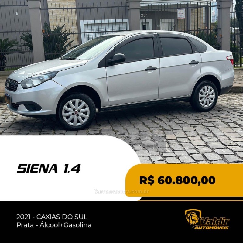 GRAND SIENA 1.4 MPI 8V FLEX 4P MANUAL - 2021 - CAXIAS DO SUL