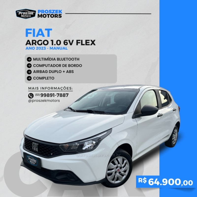 ARGO 1.0 DRIVE 6V FLEX 4P MANUAL - 2023 - CANOAS