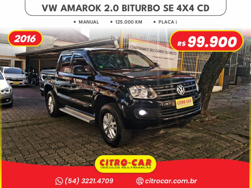 amarok 2.0 se 4x4 cd 16v turbo intercooler diesel 4p manual 2016 caxias do sul