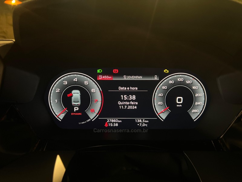 A3 2.0 TFSI PERFORMANCE BLACK SEDAN GASOLINA 4P AUTOMÁTICA - 2022 - FARROUPILHA