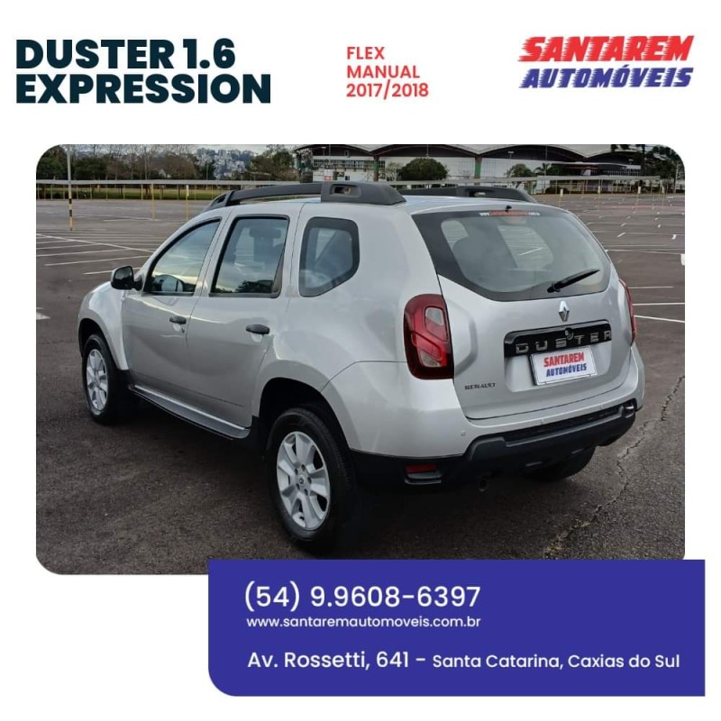 DUSTER 1.6 EXPRESSION 4X2 16V FLEX 4P MANUAL - 2018 - CAXIAS DO SUL