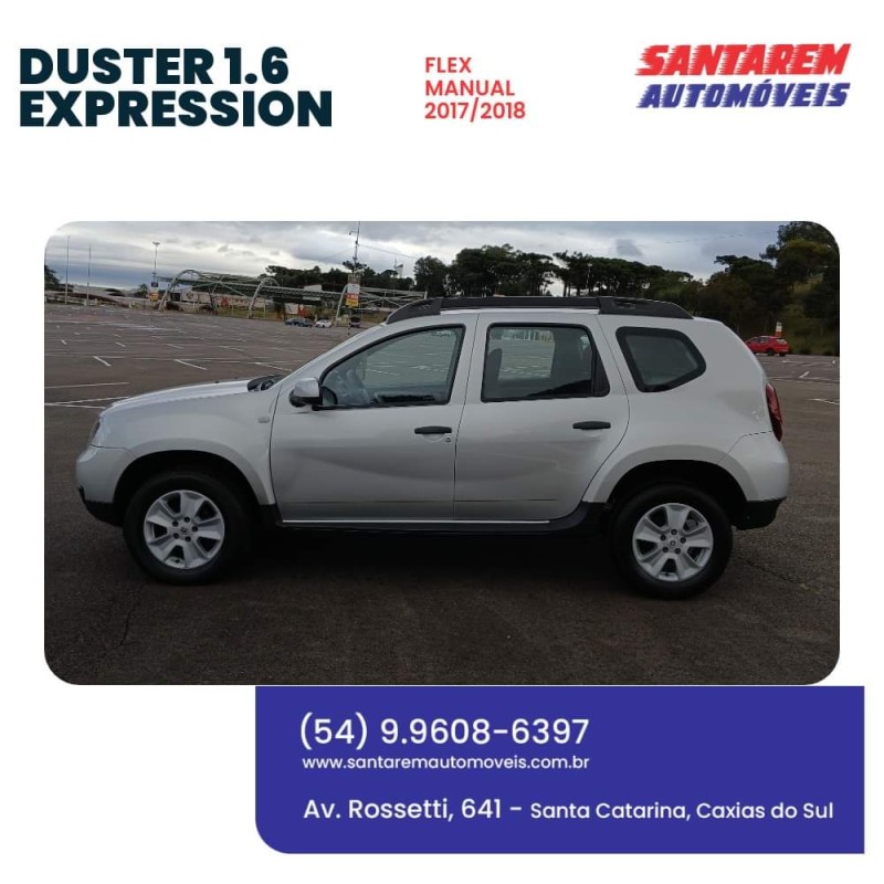 DUSTER 1.6 EXPRESSION 4X2 16V FLEX 4P MANUAL - 2018 - CAXIAS DO SUL