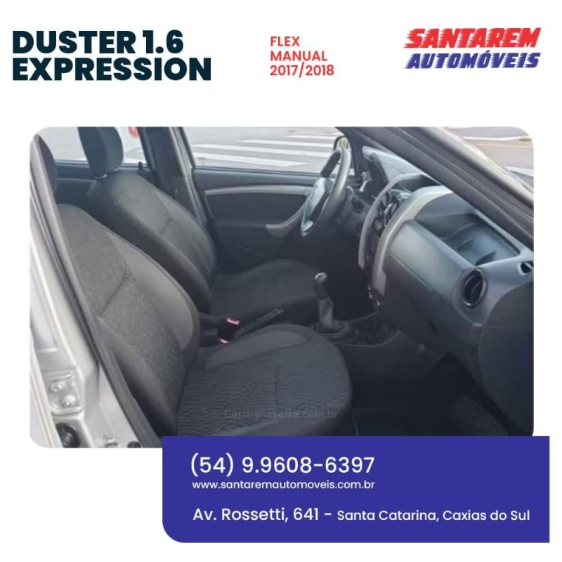 DUSTER 1.6 EXPRESSION 4X2 16V FLEX 4P MANUAL - 2018 - CAXIAS DO SUL