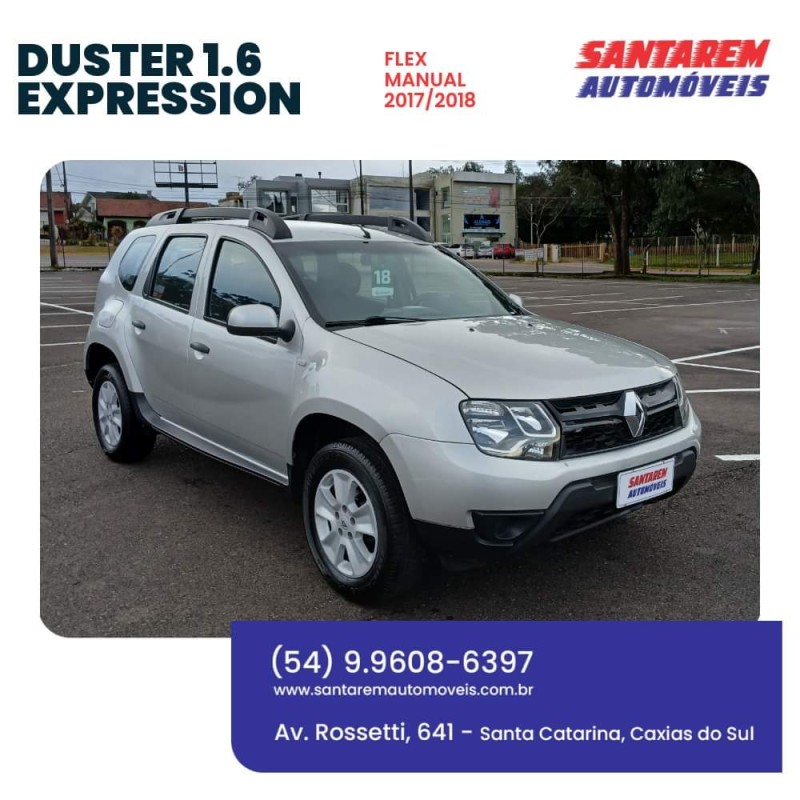 DUSTER 1.6 EXPRESSION 4X2 16V FLEX 4P MANUAL - 2018 - CAXIAS DO SUL