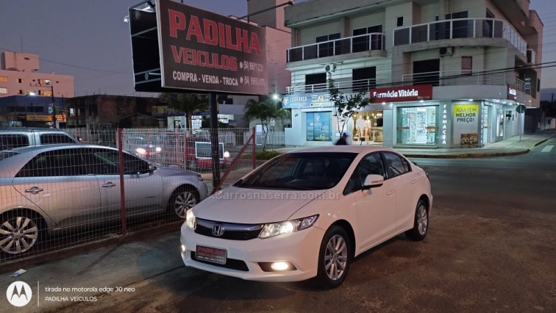 CIVIC 1.8 LXL 16V FLEX 4P MANUAL - 2012 - SOMBRIO